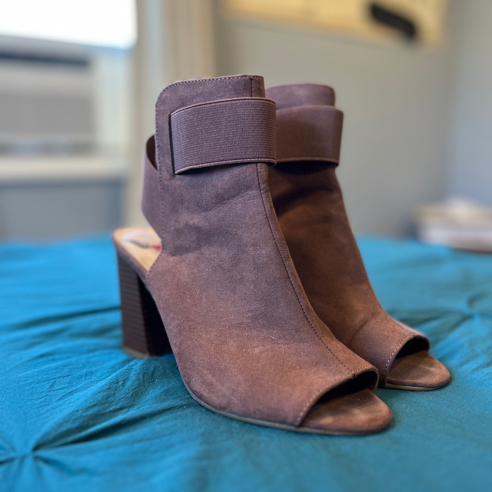 Mauve Backless Heels